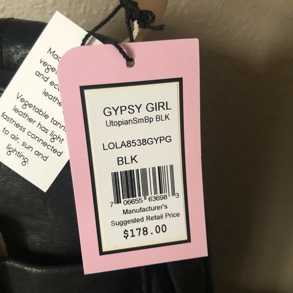 LOLA  Utopia Gypsy Girl Small Leather Backpack main image 5